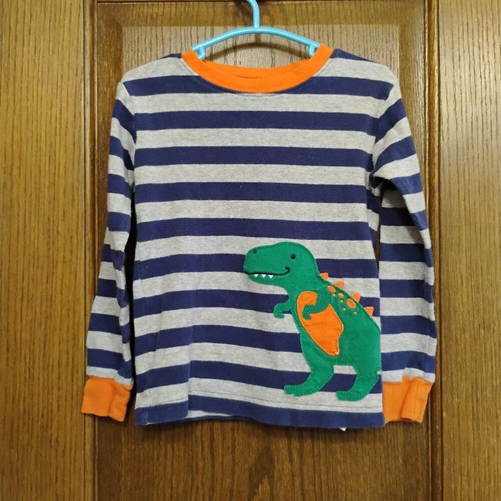 4T Carters Dinosaur Striped Pajama Top